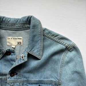 rag & bone | Cropped Ombre‎ Denim Jean Jacket, Women's XS